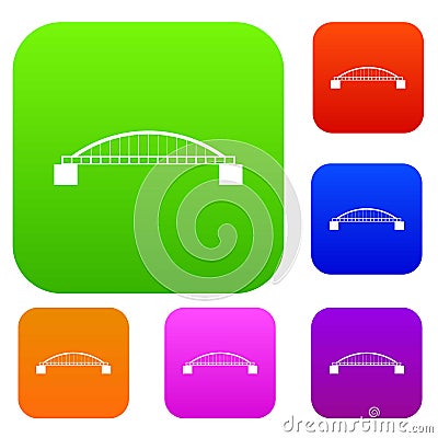 Bridge set collection Vector Illustration