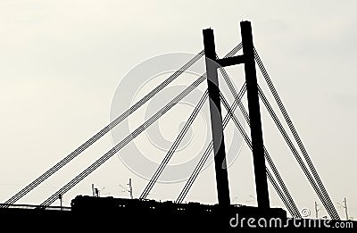 Bridge Silhouette Stock Photo