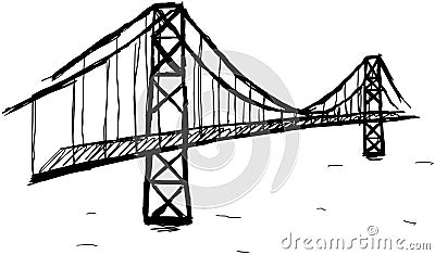Bridge Cartoon Illustration
