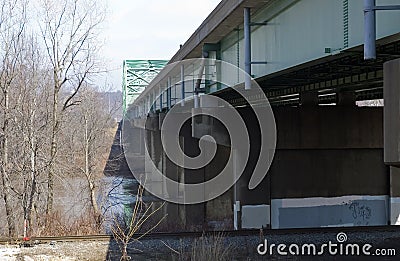 Bridge supports Stock Photo