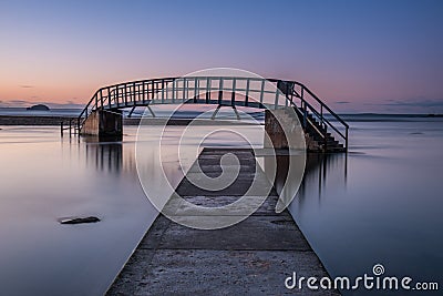 Bridge to Nowhere, Dunbar Stock Photo