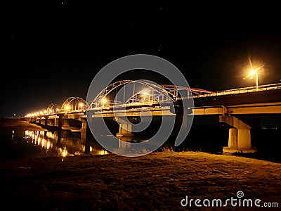 Bridge Between Two Provinces Stock Photo