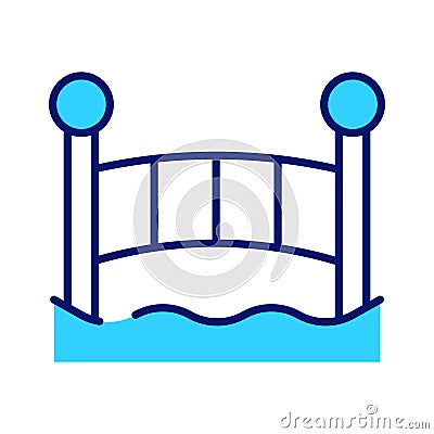 Bridge vector design, isolated on white background Vector Illustration