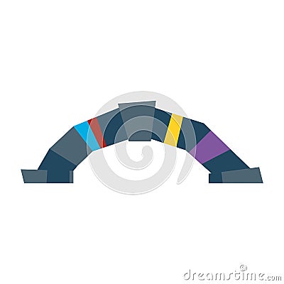 Bridge web icon vector illustration. Vector Illustration