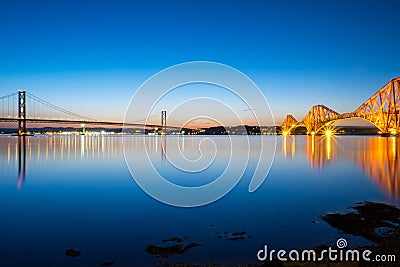 Bridges at South Queensferry Stock Photo