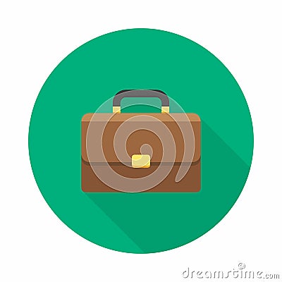 Briefcase, Bag, Vector, Flat icon Vector Illustration