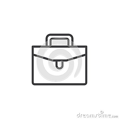 Briefcase outline icon Vector Illustration