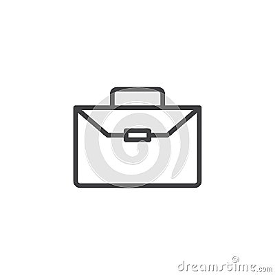 Briefcase outline icon Vector Illustration