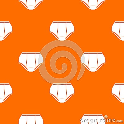 Briefs underpants pattern vector orange Vector Illustration