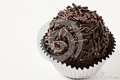 Brigadeiro a brazilian sweet Stock Photo