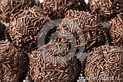 Brigadeiro a brazilian sweet Stock Photo