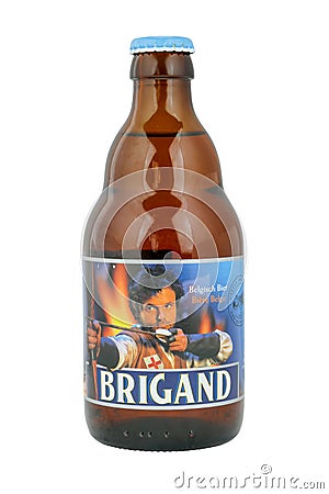 Brigand beer bottle. Editorial Stock Photo