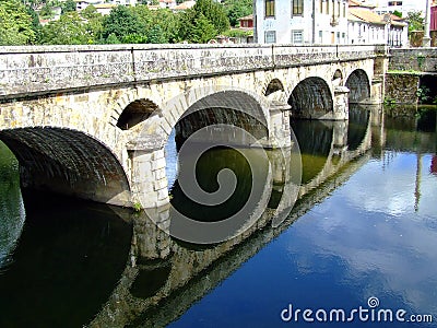 Brigde over river Stock Photo