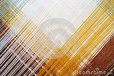 Bright abstract background of colored thread Stock Photo