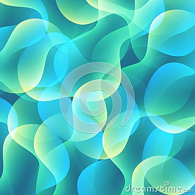Bright abstract background with lots of spots. Translucent bubbles. Vector Illustration