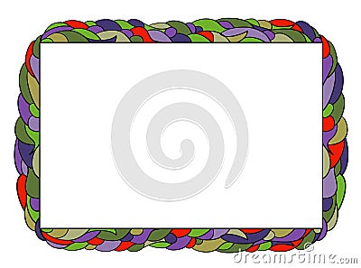 Bright abstract frame Vector Illustration