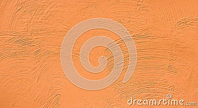Bright Abstract Grunge Decorative Orange Plaster Background Stock Photo