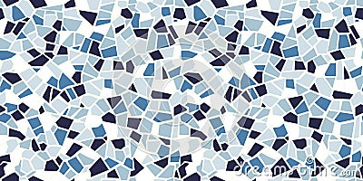 Bright abstract mosaic seamless pattern. Vector background. Endless texture. Ceramic tile fragments. Vector Illustration