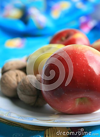 Bright apples Stock Photo