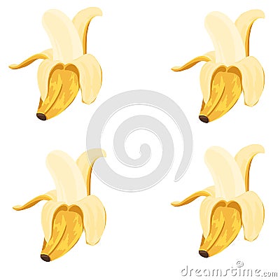 banana sticker art Stock Photo