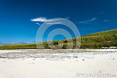 Bright Beach Landscape. Cata Sand, Sanday, Orkney, Scotland Stock Photo