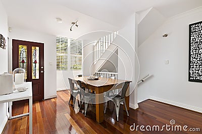 Bright beautiful dining room Stock Photo