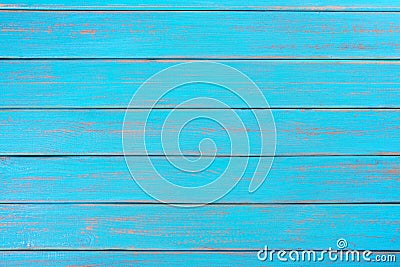 Bright blue wood background summer beach deck wooden surface plank Stock Photo