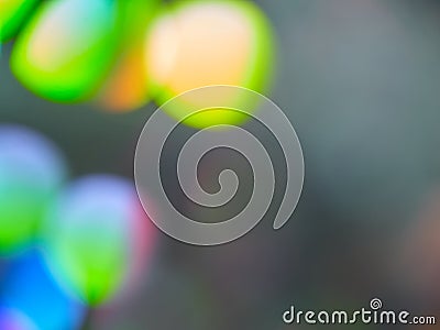Bright blurry gradient transitions of neon lights, rich color scheme, abstract background, bokeh, space for text Stock Photo