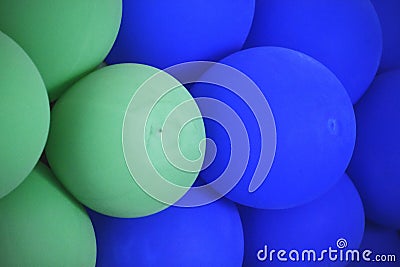 Bright bunch of Colorful balloons Stock Photo