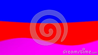 Bright cartoon wavy background, seamless loop. Motion. Abstract dynamically flowing simple curving shapes. Stock Photo