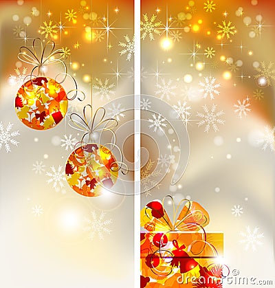 Bright Christmas background Vector Illustration