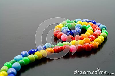 Bright color beads Stock Photo