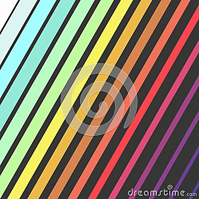 Bright color diagonal rectangles, colorful design with geometric rectangular shapes Vector Illustration