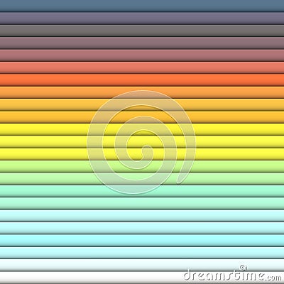 Bright color horizontal rectangles, colorful design with overlapping geometrics Vector Illustration