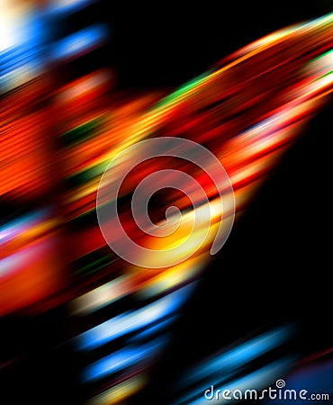Bright color lights blur Stock Photo