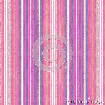 Bright colorful pink and blue watercolor textured stripes in a repeating pattern Vector Illustration