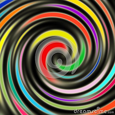 Bright Colorful Swirls Stock Photo