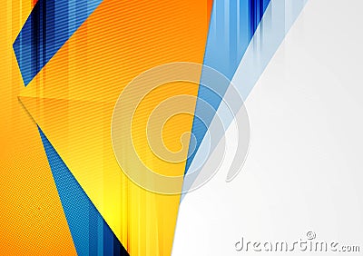 Bright colorful tech vector background Vector Illustration