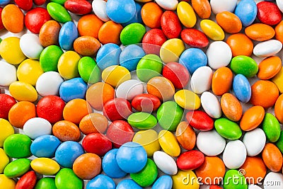 Bright colorfull background with glazed candies Stock Photo