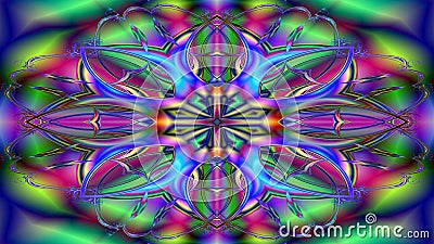 Colourful emblem fractal Stock Photo