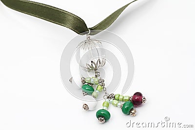 Bright colourful necklace Stock Photo