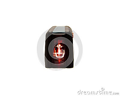 Bright cross beam red laser lines from laser level device precisely level and plumb, wide array of level and alignment Stock Photo