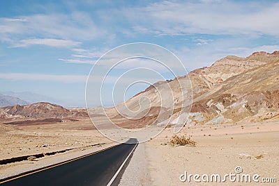 Bright desert landscape, Death Valley Stock Photo