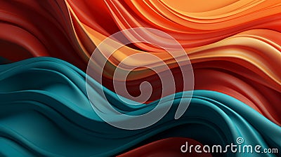 Bright draped silk backdrop. Satin luxury curtain background. Shiny liquid fabric. Stock Photo