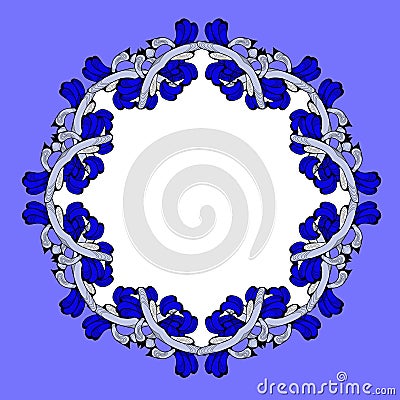 Bright eastern pattern Vector Illustration