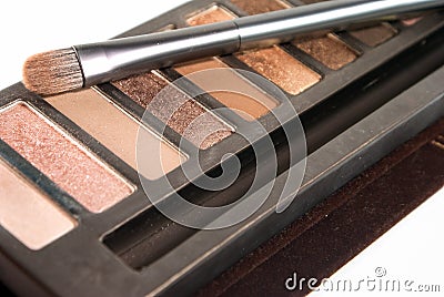 Bright eye shadows Stock Photo