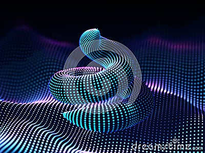 Bright feces on a digital surface. Concept of low quality programming code. Vector Illustration