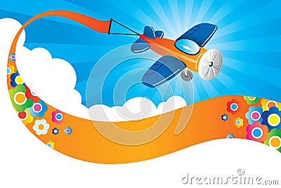 Bright Flight Vector Illustration