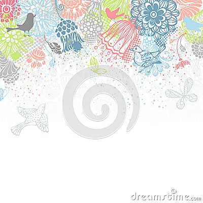 Bright floral background. Stock Photo