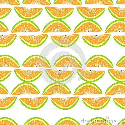 Bright Fruit Pattern With Citrus Fruit And Pineapples. Colorful Background For Textile Or Book Covers, Manufacturing, Wallpapers Vector Illustration